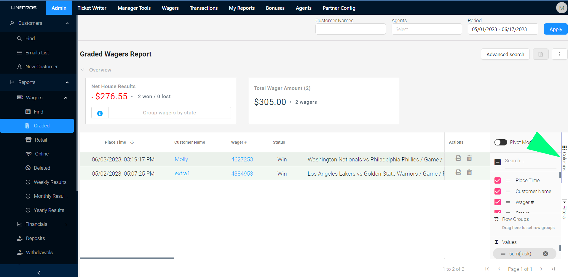 Date Filtering Example