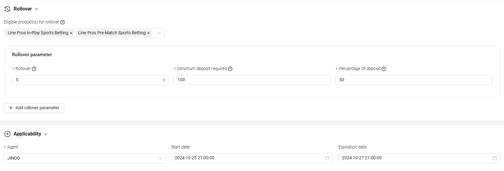 Date Filtering Example