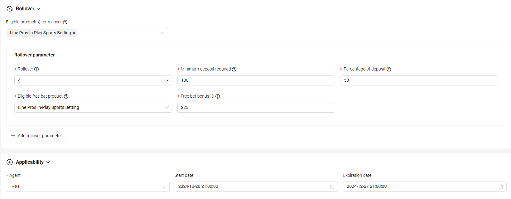 Date Filtering Example