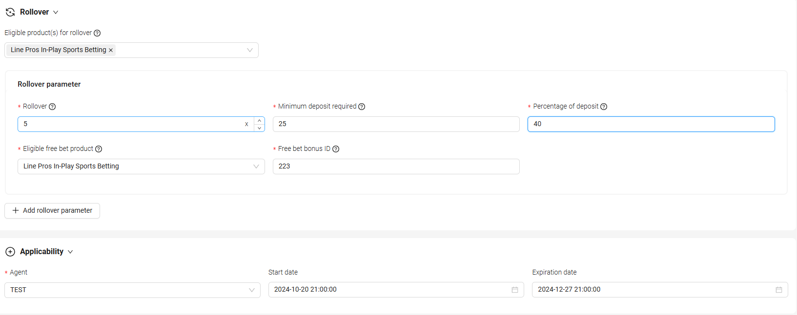 Date Filtering Example