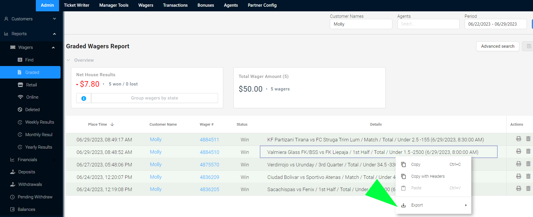 Date Filtering Example