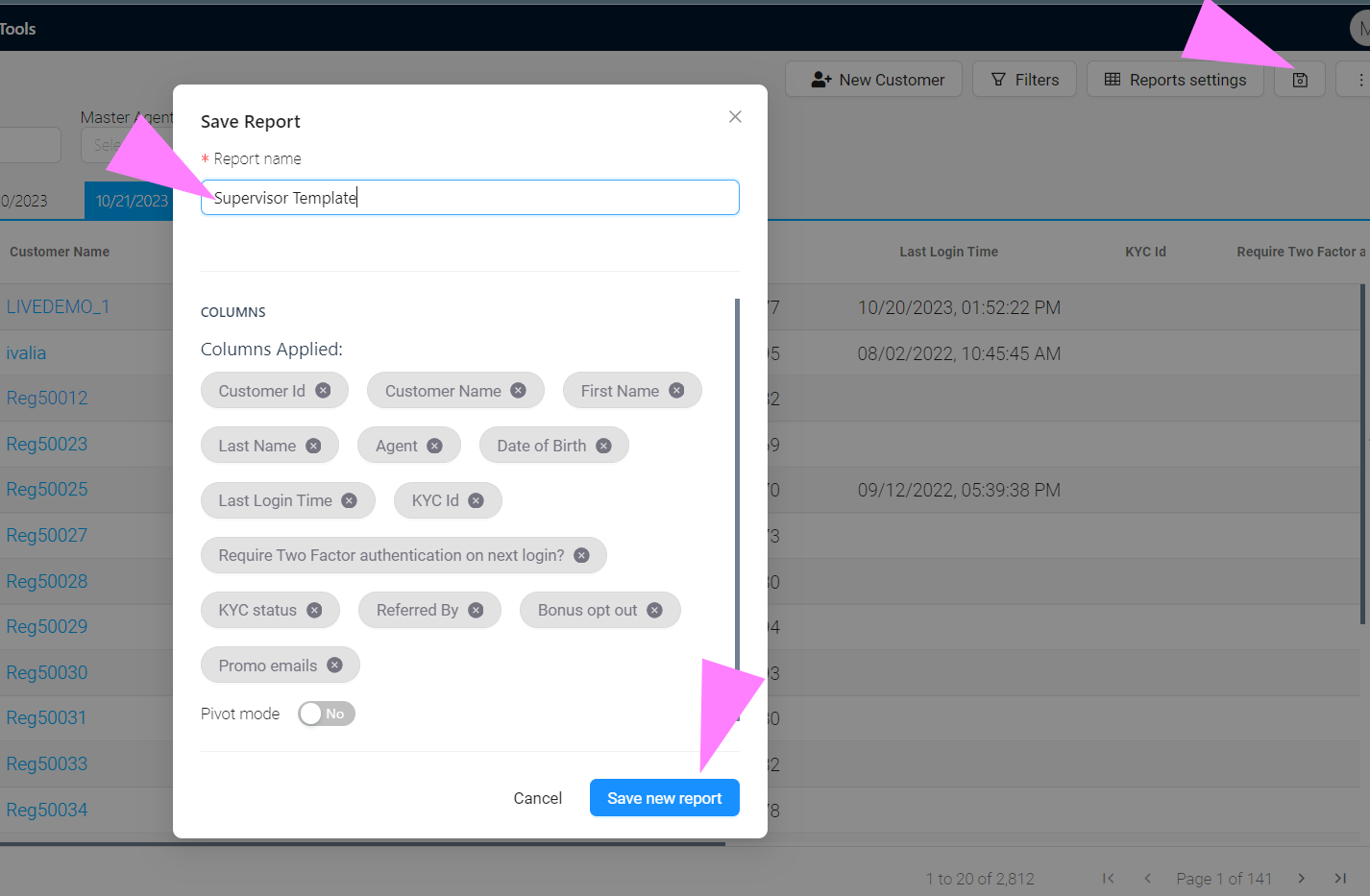 Date Filtering Example