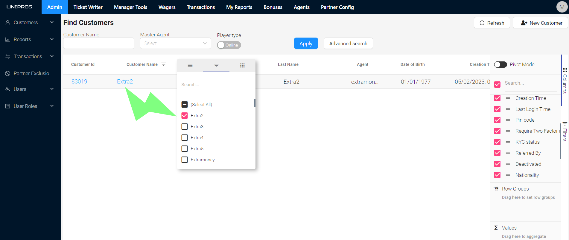 Date Filtering Example